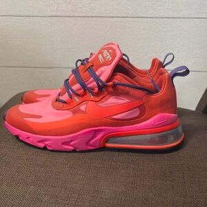 Nike Air Max 270 React in Bold Pink and Red